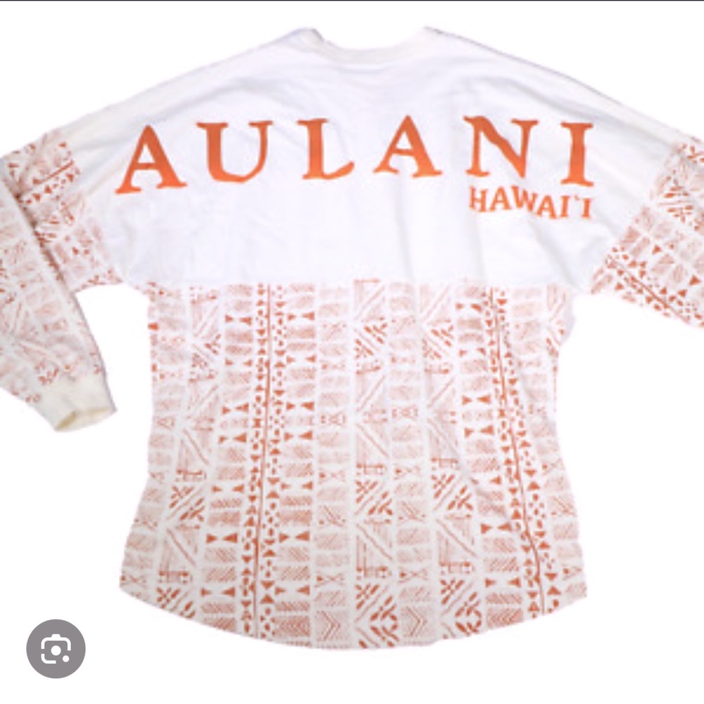 RARE Disney Aulani Spirit Jersey | Rust Copper Orange Cream Disneyland